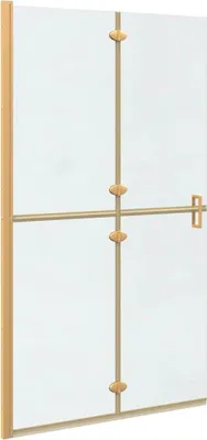 Zdjęcie produktu dla Ściana prysznicowa Walk-In złoty 110 x 6,5 x 190 cm