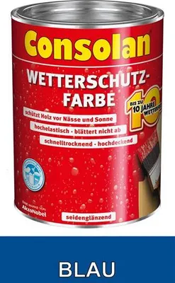 Produktbild von Consolan Wetterschutz Farbe blau 0,75 L