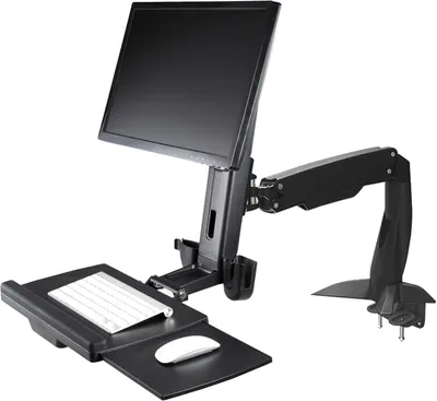 Image de Support mural pour moniteur - Support pour écran - Support de bureau - Support pour écran - Support de moniteur - Pour 1 écran, jusqu'à 27 pouces