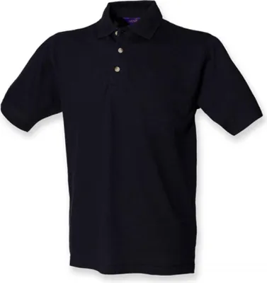 Produktbild von Henbury H100 | Herren Classic Baumwolle Piqué Polo Shirt - Farbe: Navy - Größe: XL