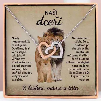 Obrázek produktu pro Lovilion Náramek "Vždy mě měj ve svém srdci" - NAMI_HEARTS