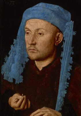 Immagine prodotto di Grafika Jan van Eyck - Ritratto di uomo con chaperon blu, 1430-33 - 1000 Teile