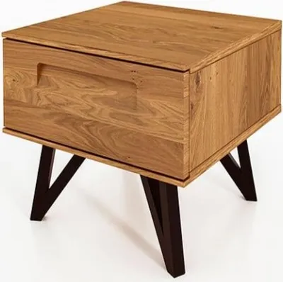 Produktbild von Nachttisch Rolo Wildeiche massiv 45x45x42