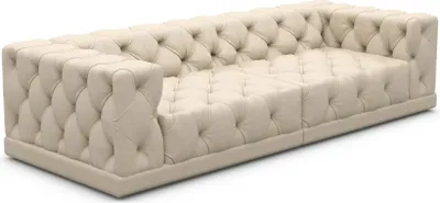 Produktbild von Kunstleder 4-Sitzer Couch Meliva Beige