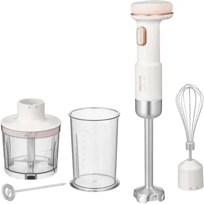 Kabelloser Stabmixer, Akku 11,1 V/2000 mAh, Titanmesser, Set