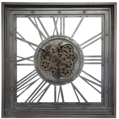 Produktbild von Wanduhr MECA, Metall, 80 x 80 cm