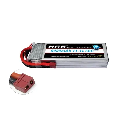 Obrázek produktu pro Lipo baterie, vysoká kapacita, konektor Deans XT60, 3S 6000mAh T