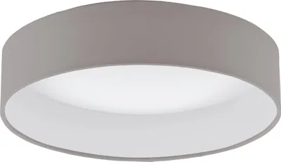 Produktbild von EGLO LED Deckenlampe Palomaro, Deckenleuchte Stoff, Wohnzimmerlampe aus Textil, Kunststoff, Farbe: Taupe, Weiß, Ø: 32 cm