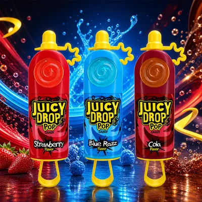 Produktbild von Bazooka Juicy Drop Pop 26g