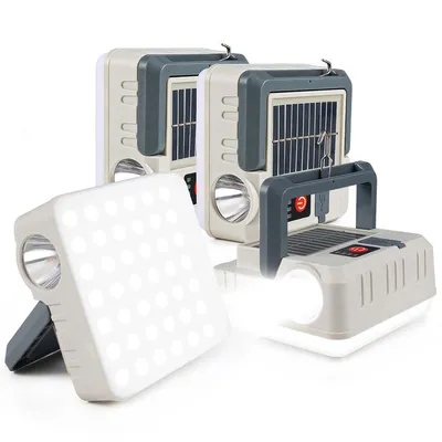Produktbild von Campinglampen, Tragbare Solarlaternen im 4er-Pack, Laternen für Stromausfälle, 5 Leuchtmodi, LED-Campinglaterne/Taschenlampe, wasserdichte Zeltlampe