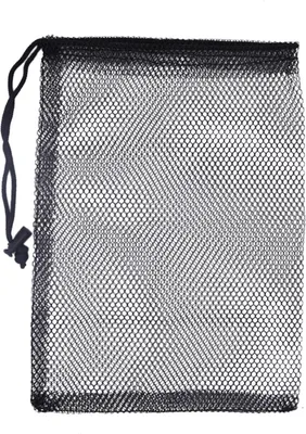 Produktbild von Netztasche mit Kordelzug, großes Fassungsvermögen, strapazierfähig, atmungsaktiv, schnelltrocknend, multifunktional, faltbar, tragbar, leicht, Nylon-Netztasche zur Golfballaufbewahrung