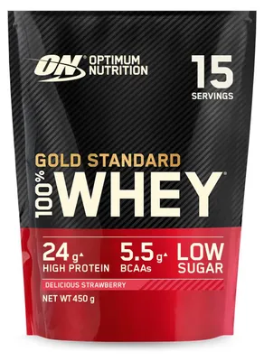 Produktbild von Optimum Nutrition 100% Whey Gold Standard 450g Erdbeere