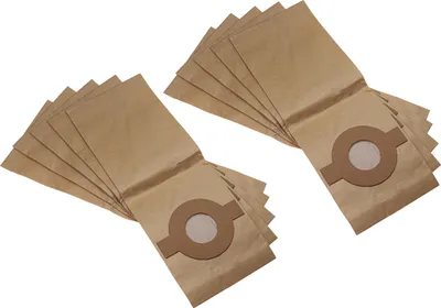Produktbild von vhbw 10x Staubbeutel Ersatz für Kärcher 6.904-128.1, 6.904-128.0, 4002667013399 für Staubsauger - 23,5cm x 16cm braun