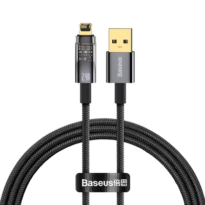 Produktbild von Baseus Schnell Ladekabel fr iPhone USB Datenkabel Kabel fr Apple 2.4A 1 m