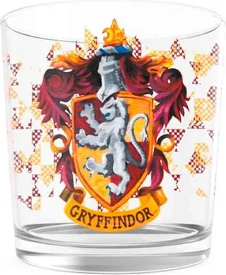 Image de Verre avec logo Gryffondor - Idéal pour les collectionneurs et les fans