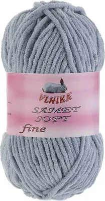 Produktbild von 100g Strickgarn Samet Soft Fine Chenille-Strickgarn Samtwolle flauschige