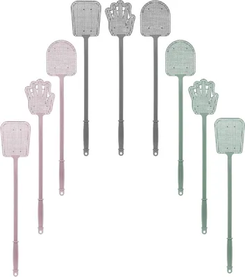 Immagine prodotto di Set di 9 stecche per catturare insetti in plastica, disponibili in colori moderni, per la protezione contro zanzare, mosche e altri insetti (50 cm), prodotte nell'UE