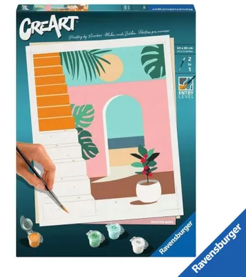 Produktbild von Ravensburger CreArt Malen nach Zahlen Sommerhaus für Kinder