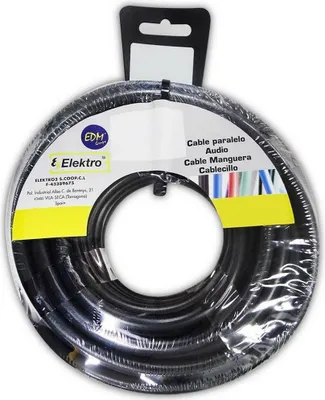 Zdjęcie produktu dla Kabel EDM 2 x 1 mm czarny 5 m
