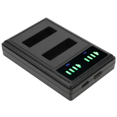 Zdjęcie produktu dla Ładowarka, ładowarka do aparatu, podwójna ładowarka do aparatu, podwójna ładowarka, podwójna ładowarka do aparatu cyfrowego LCD, ładowarka do aparatu EN-EL23