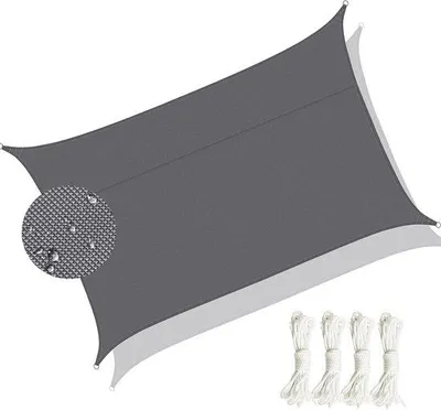 Obrázok produktu pre Vodovzdorná obdĺžniková slnečná plachta s UV ochranou, 3 x 3 metre, do záhrady, na terasu, do stanu a do altánku