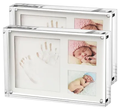 Obrázek produktu pro Sada dvou akrylových fotorámečků o rozměrech 9 x 13 cm, bez rámu