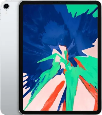 A silver iPad Pro is shown from the front and side.