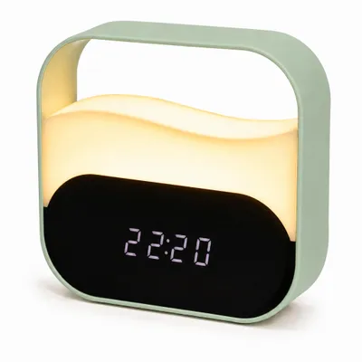 Produktbild von LED-Lichtwecker, Digitaler Wecker mit 2000 mAh Akku, 3 Farbtemperaturen, USB-Aufladung, stufenlos dimmbares Nachtlicht, 2 Alarmzeiten, Stimmungslicht