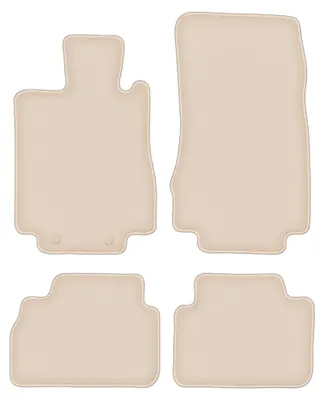 Productafbeelding van Velours automatten voor Mercedes S W220 1998-2005 (sedan) – 4-delig, beige, op maat – Wielganizator FORTUNA