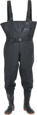 Image de vidaXL Waders avec bottes et ceinture Noir taille 38