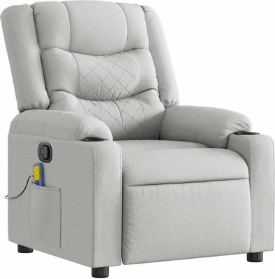 Obrázek produktu pro vidaXL Masážní křeslo cloud grey fabric