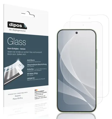Zdjęcie produktu dla 2 folie ochronne matowe do telefonu Xiaomi Poco F9 Pro - folia antywstrząsowa 9H, wykonana z tworzywa sztucznego przypominającego szkło