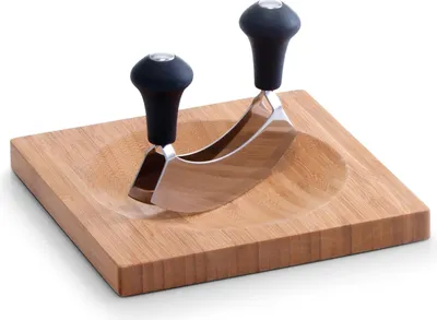 Produktbild von Kräuterbrett mit Wiegemesser Bamboo neuetischkultur