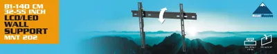 Produktbild von Vogels Mount Massive MNT 202 Wandhalterung neigbar schwarz