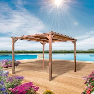 Image de Pergola - Bois massif - 8.88m2