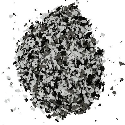 Produktbild von Farbchips für Epoxidharz Bodenbeschichtung Bodenfarbe Colorchips W750 Schwarz-Weiß-Grau - 1kg