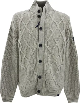 Produktbild von 33278 Lerros, ,  Herren Strickjacke Outdoorjacke, dicker Zopfstrick, sandbeige, XXL