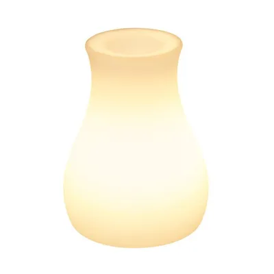Produktbild von Nachtlicht Vasenlampe, 3 Farben einstellbar, USB wiederaufladbar