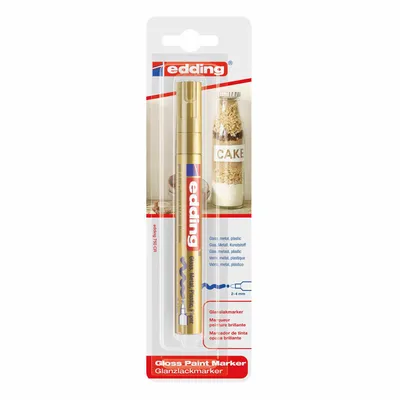 Produktbild von Edding e-750, Gold, Gold, Fettdruck, Rundspitze, 2 mm, 4 mm