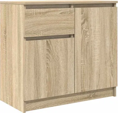Produktbild von Sideboard mit Schublade Sonoma-Eiche 71x35x65 cm Holzwerkstoff