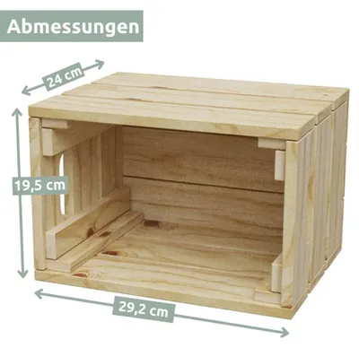 Produktbild von Holzkiste | Weinkiste „natur“ zum Dekorieren von holz4home®