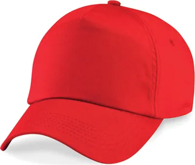 Immagine prodotto di Berretto / Cappello / Cappello Beechfield B10B | Junior Original 5-Panel - Colore: Rosso brillante - Taglia: Unica