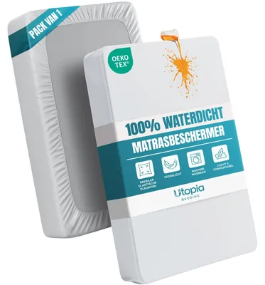 Produktbild von Matratzenschoner Matratzenschutz Spannbettlaken - 90 x 200 x 30 cm - Wasserdicht - Weiß