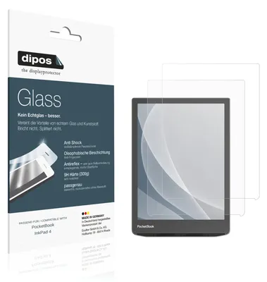Immagine prodotto di 2x Pellicola Protettiva per PocketBook InkPad 4 Protezione opaco Vetro Flessibile 9H dipos