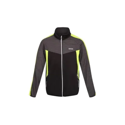 Produktbild von Regatta Herren Trekking-Sweatshirt Touristen Jacken RML233 L7P Schwarz/Gelb Gr.XL