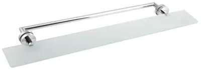 Image de Étagère Polysan X-ROUND avec porte-serviettes pour paroi de douche, chrome