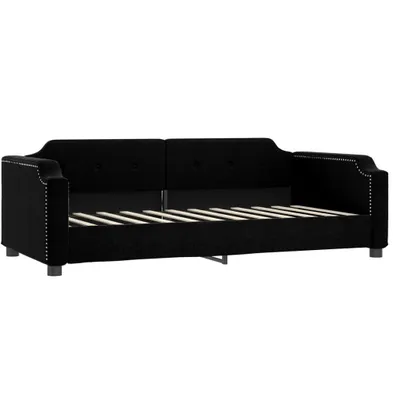 Immagine prodotto di Letto da Giorno Nero 100x200 cm in Tessuto