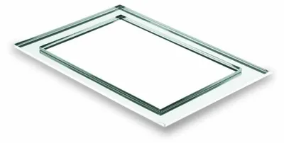 RVS Backblech 31 x 48 x 1 cm, silber