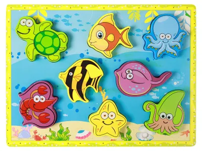 Immagine prodotto di Puzzle in legno mondo sottomarino