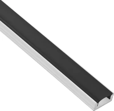 Produktbild von A17 LED Aluprofil Weiss 2m Abdeckung schwarz